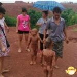 特种兵的料 隐身熊孩子伪装成“泥娃娃”急坏大人