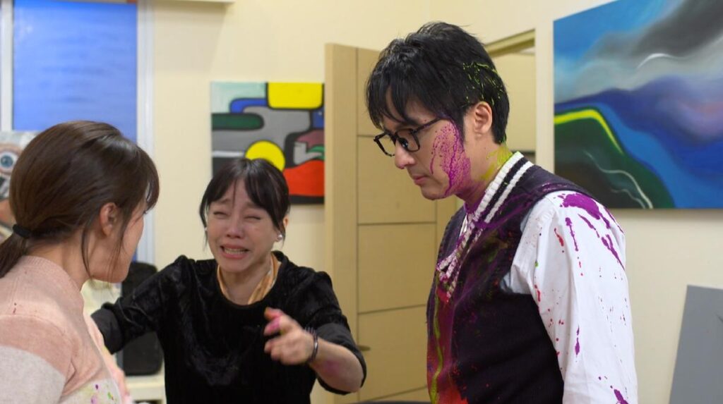 李運慶擁吻王晴被抓包！戲裡正宮蘇晏霈怒砸顏料　情緒當場潰堤