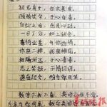 小学生情书走红网络 网友称若是老师就打95分！