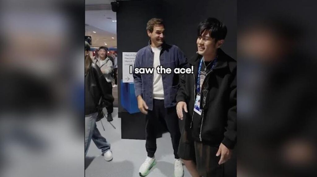 費德勒看到那一記Ace　周杰倫被球王見證直呼好糗